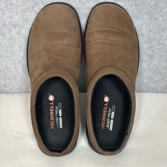 Merrell Encore Mule Nubuck Leather Casual Slide Shoes-Slate Brown-Women Size 8.5 - Picture 9 of 9